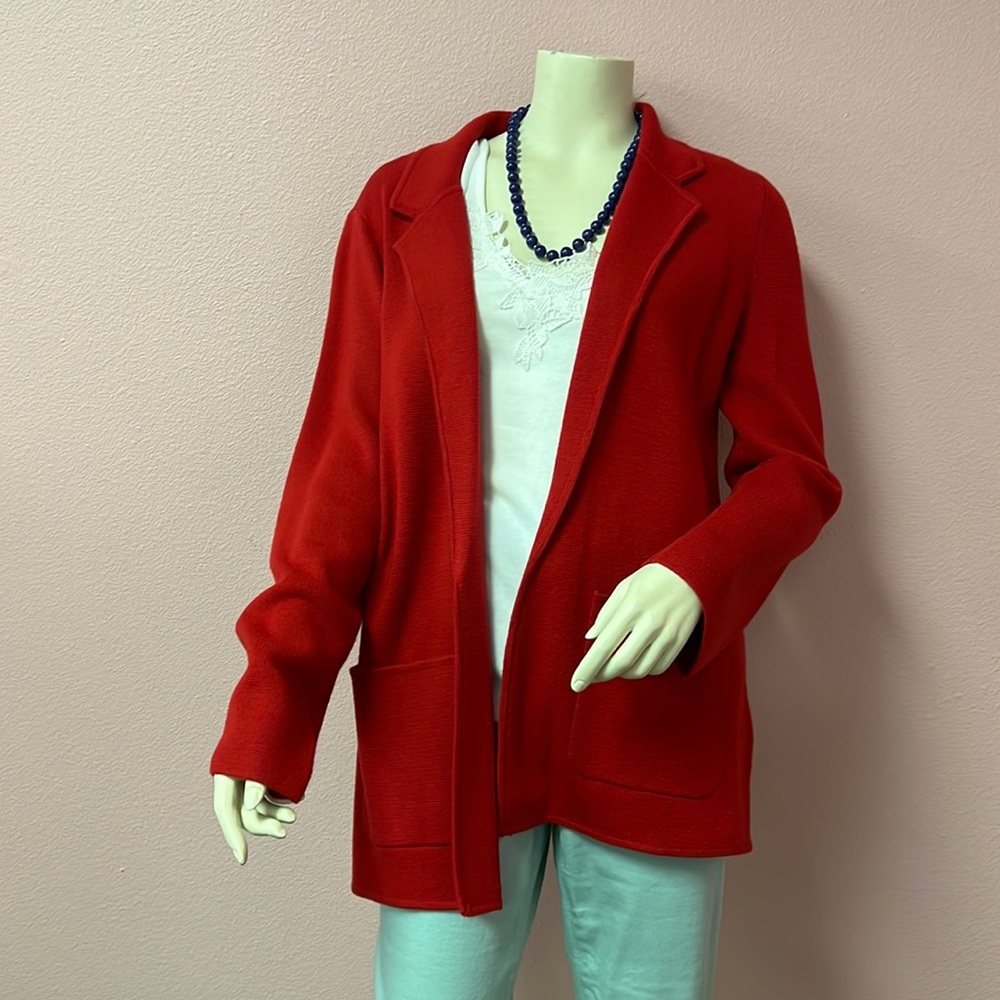 Talbots red sweater